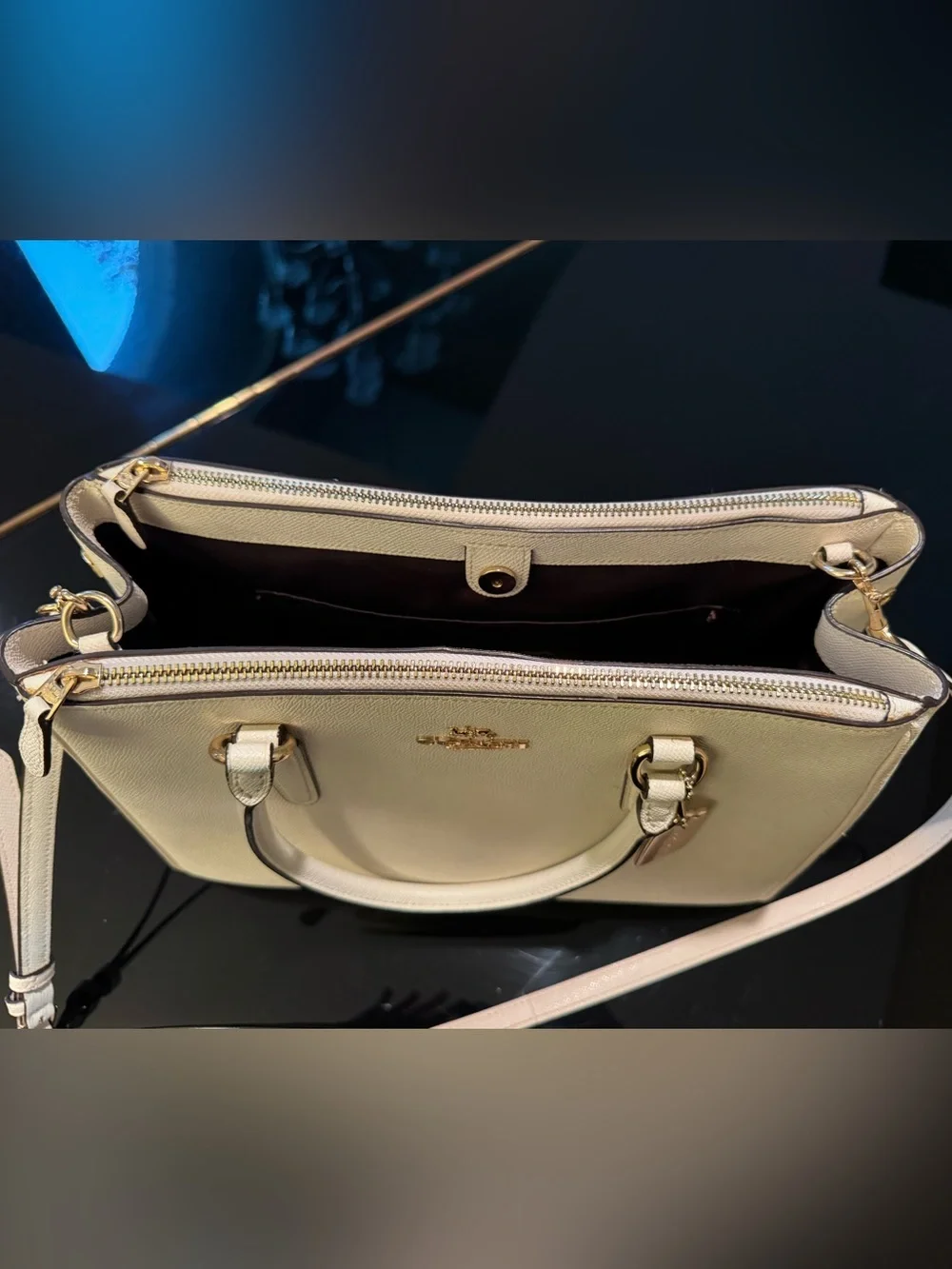 Coach structured saffiano